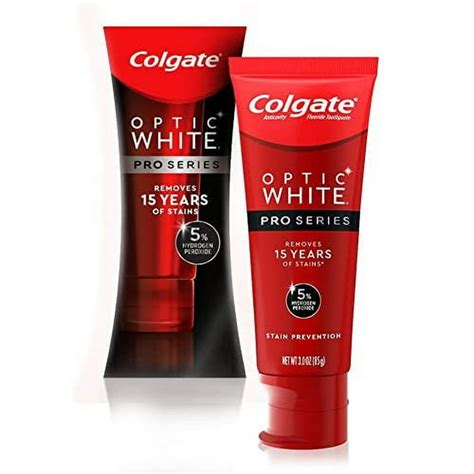 colgate optic white|Colgate Optic White Pro Series Whitening Toothpaste with 5.